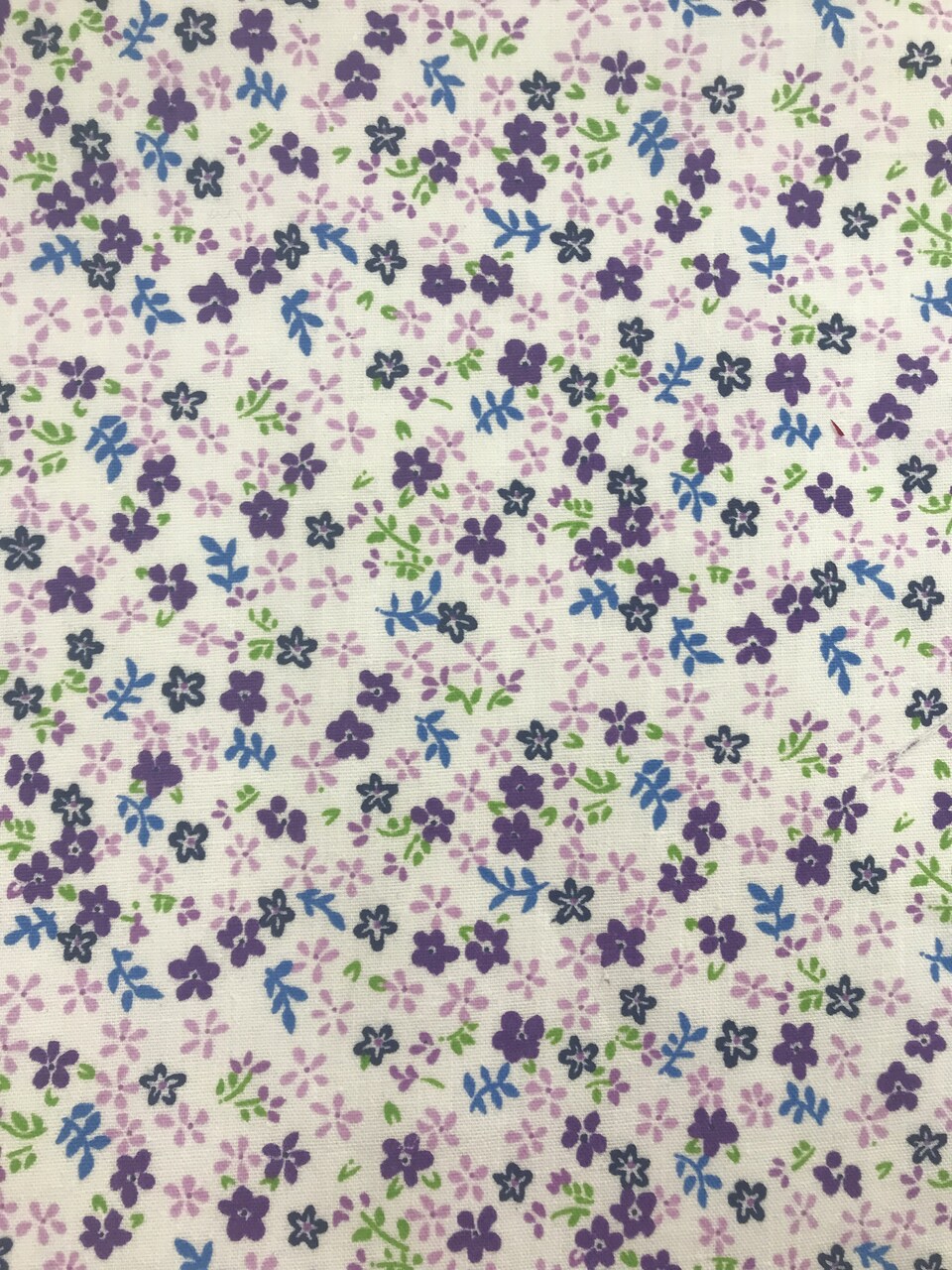1 Yard Purple Small Daisy Print Poly Cotton Fabric for Sewing Crafts and Decorative Projects 59/60 Inch Width